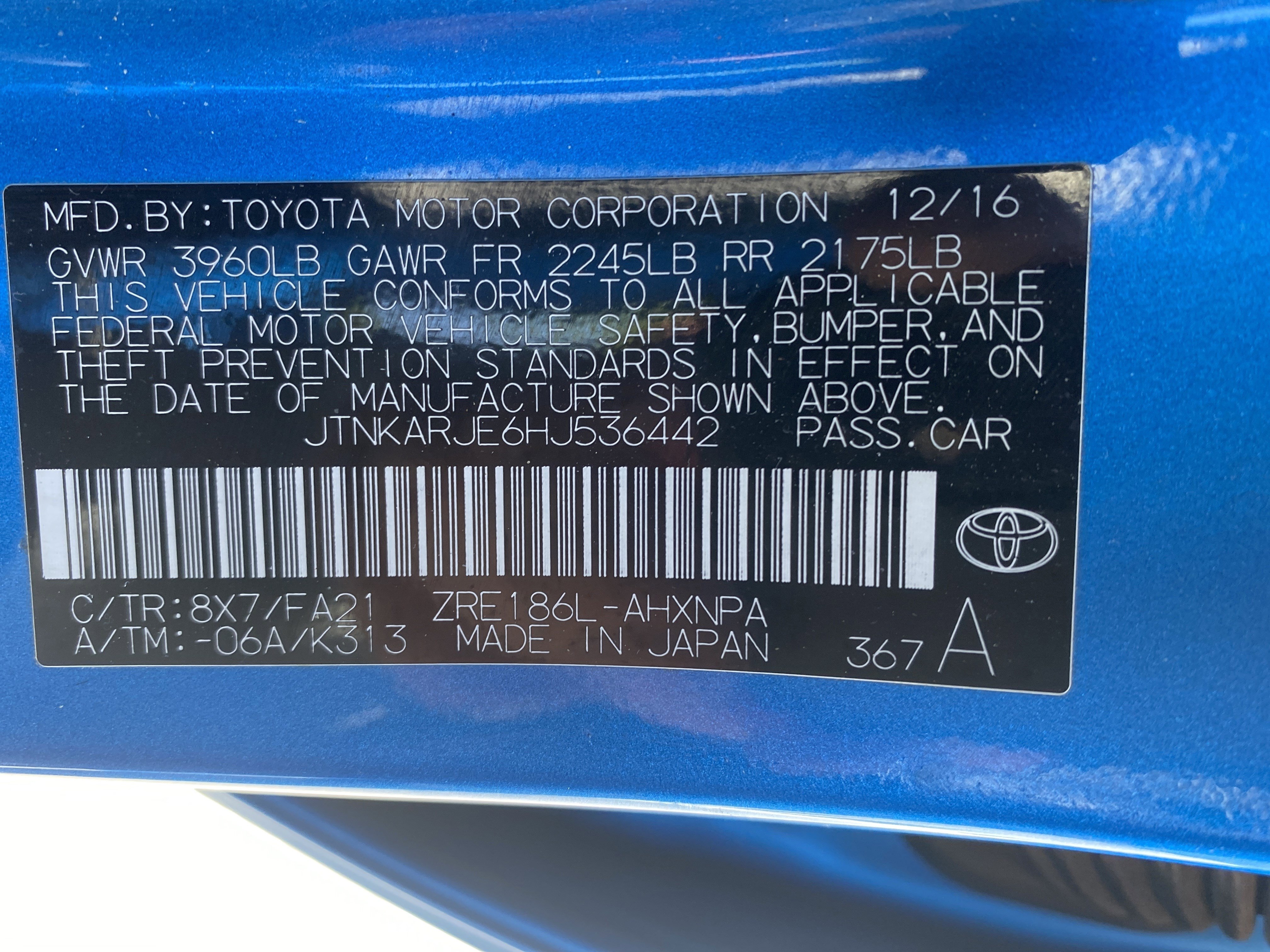 Used 2017 Toyota Corolla iM w/ All-Weather Mat Package FWD image 27