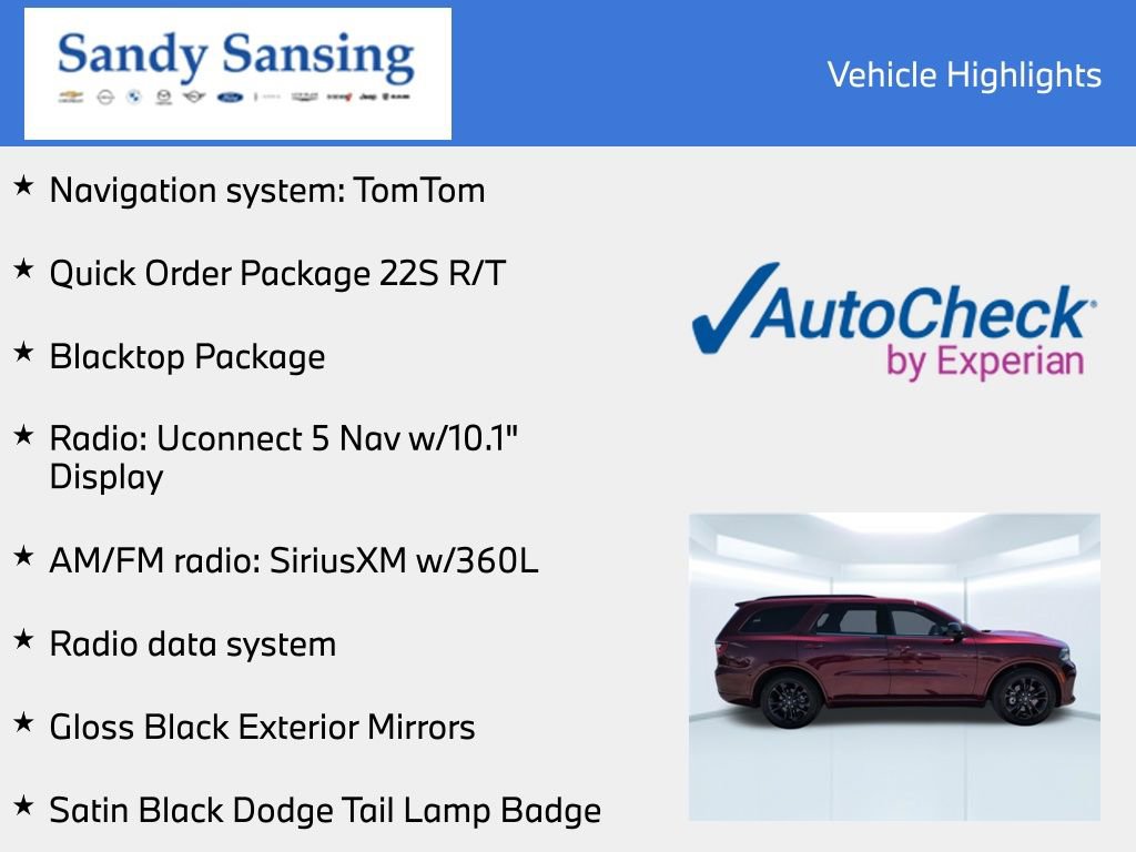 Used 2023 Dodge Durango R/T w/ Blacktop Package RWD image 7