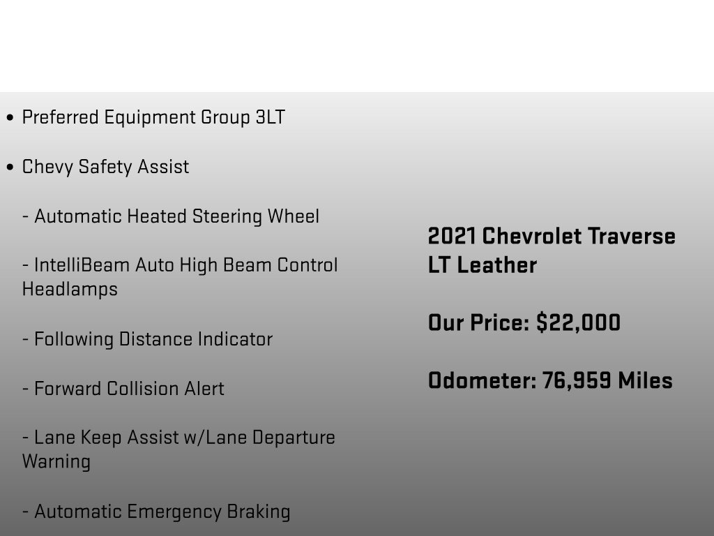 Used 2021 Chevrolet Traverse LT AWD/4WD image 6