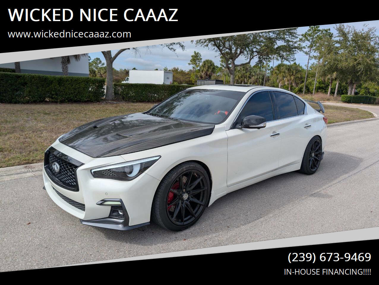 Used 2019 INFINITI Q50 Red Sport 400 w/ Proactive Package image 1