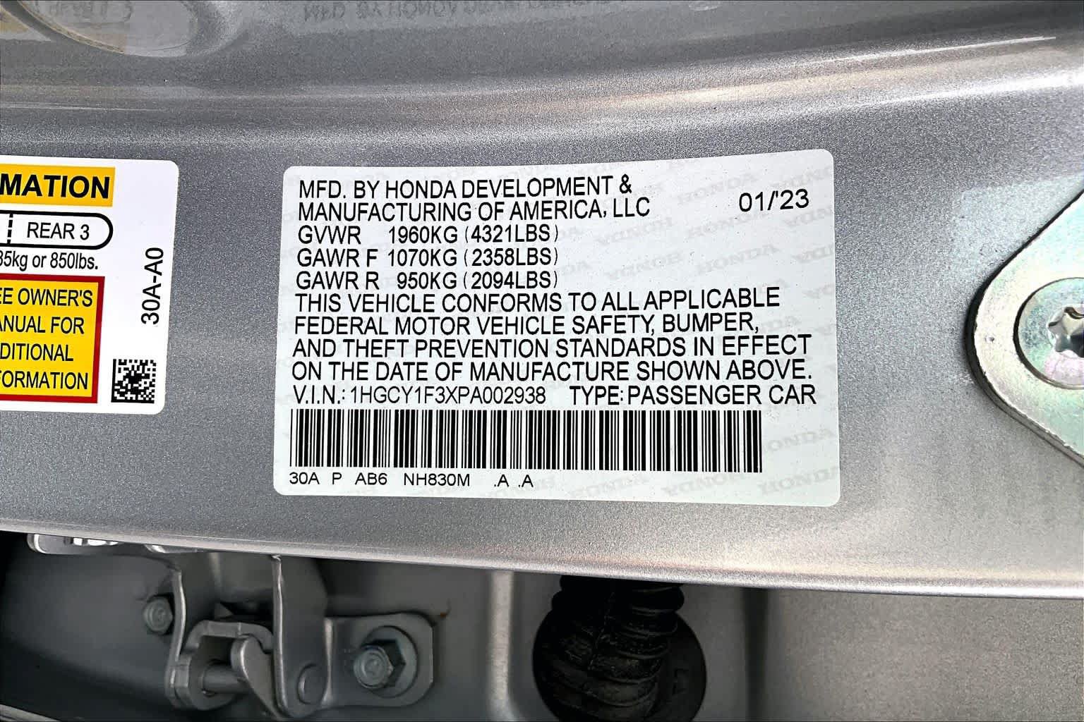 Used 2023 Honda Accord EX image 34