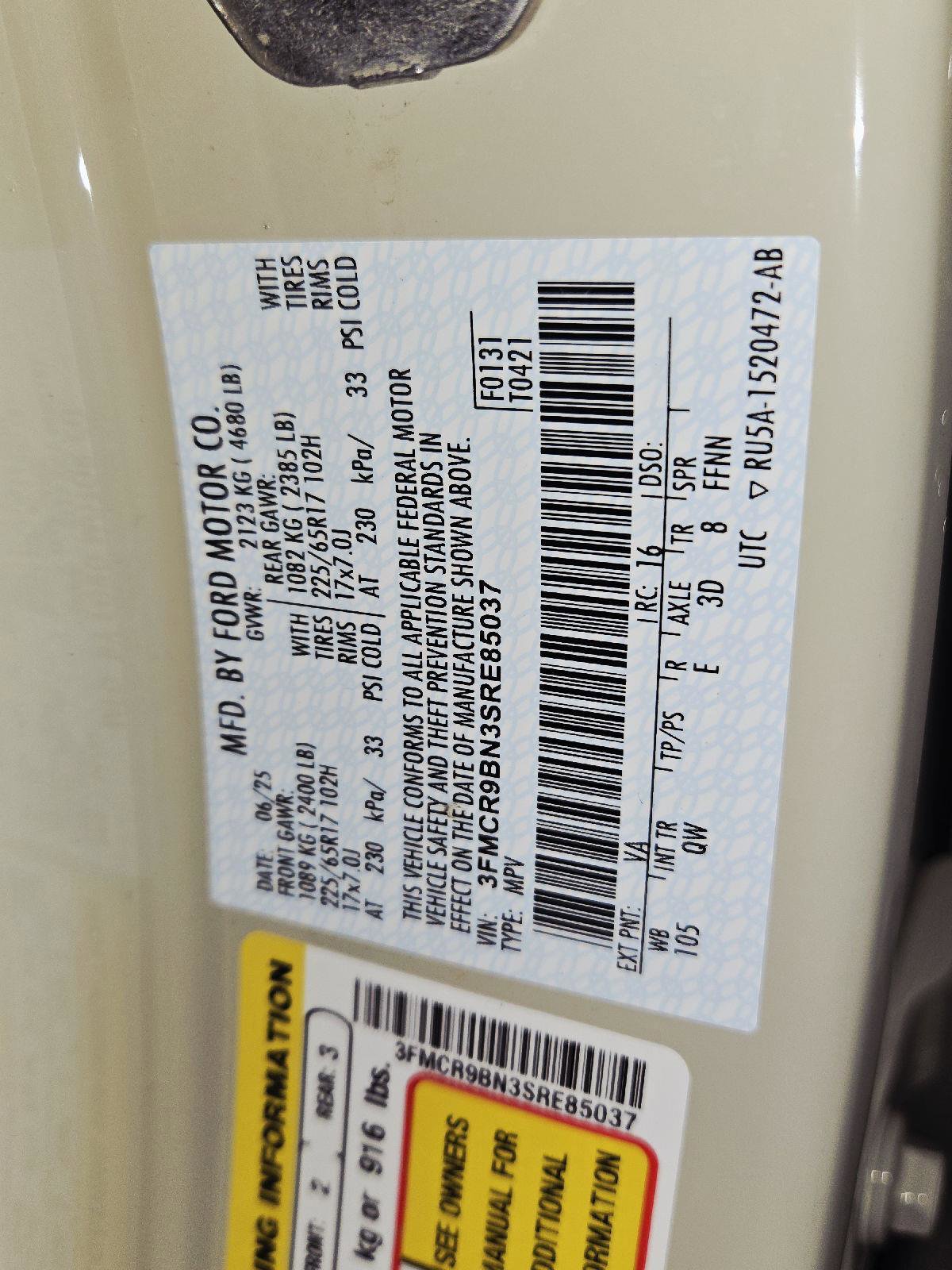 Used 2025 Ford Bronco Sport Big Bend w/ Convenience Package image 55