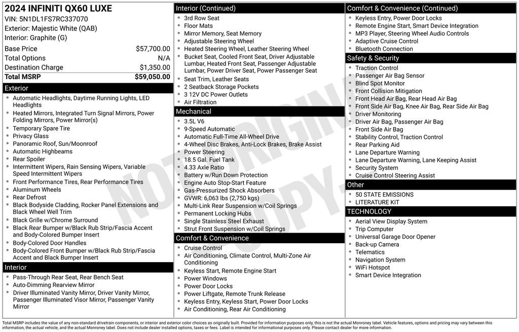 Certified 2024 INFINITI QX60 Luxe image 30