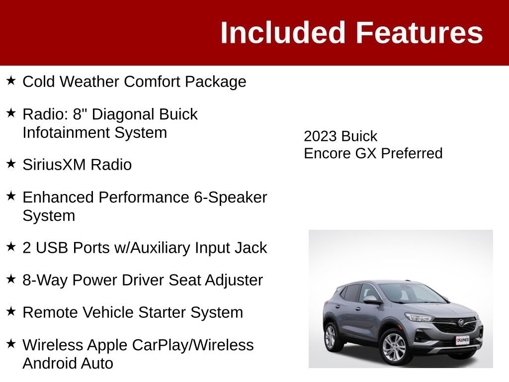 Used 2023 Buick Encore GX Preferred w/ Cold Weather Comfort Package AWD/4WD image 3