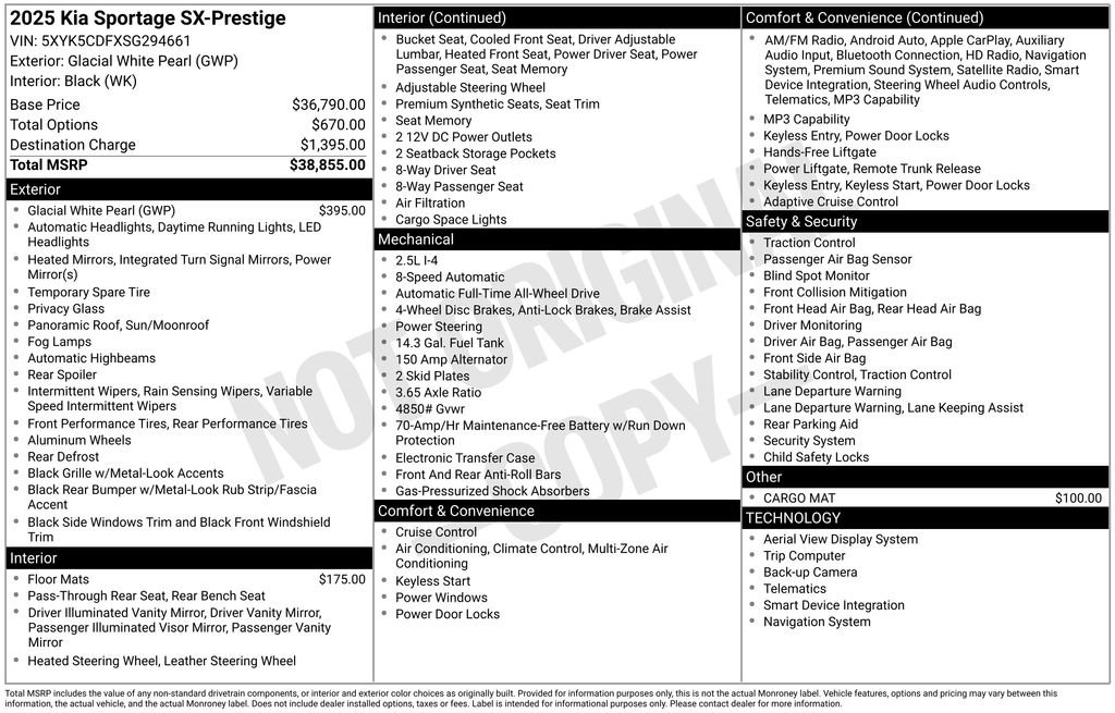 Used 2025 Kia Sportage SX image 44