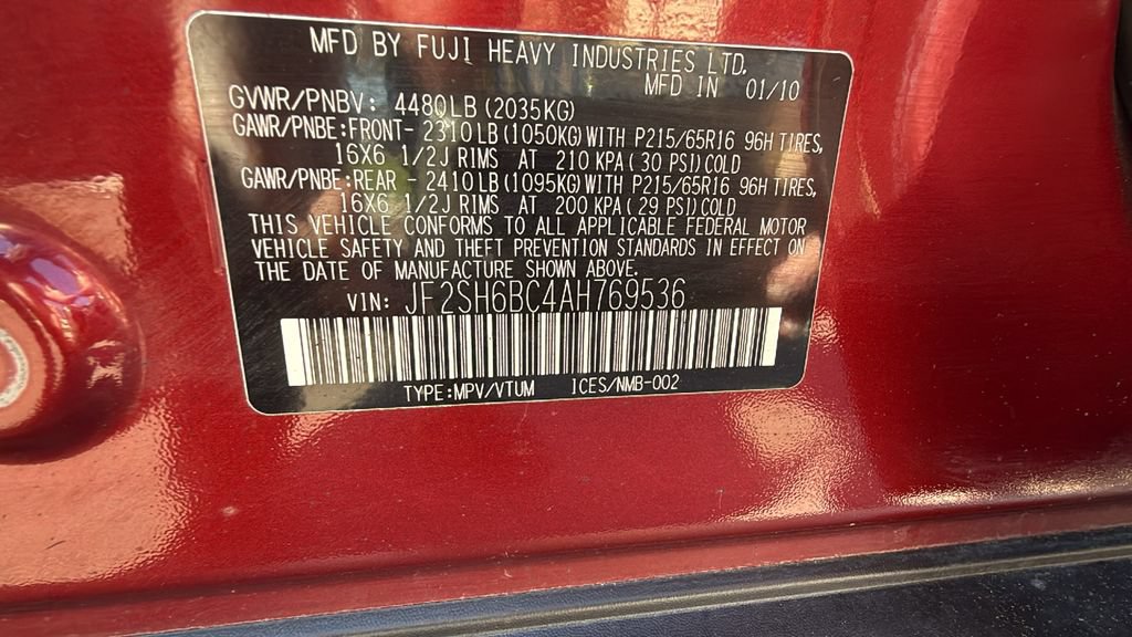 Used 2010 Subaru Forester 2.5X AWD/4WD image 32