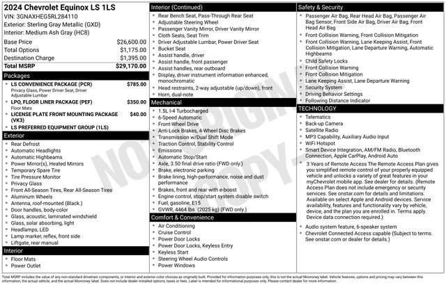 Certified 2024 Chevrolet Equinox LS w/ LS Convenience Package FWD image 23