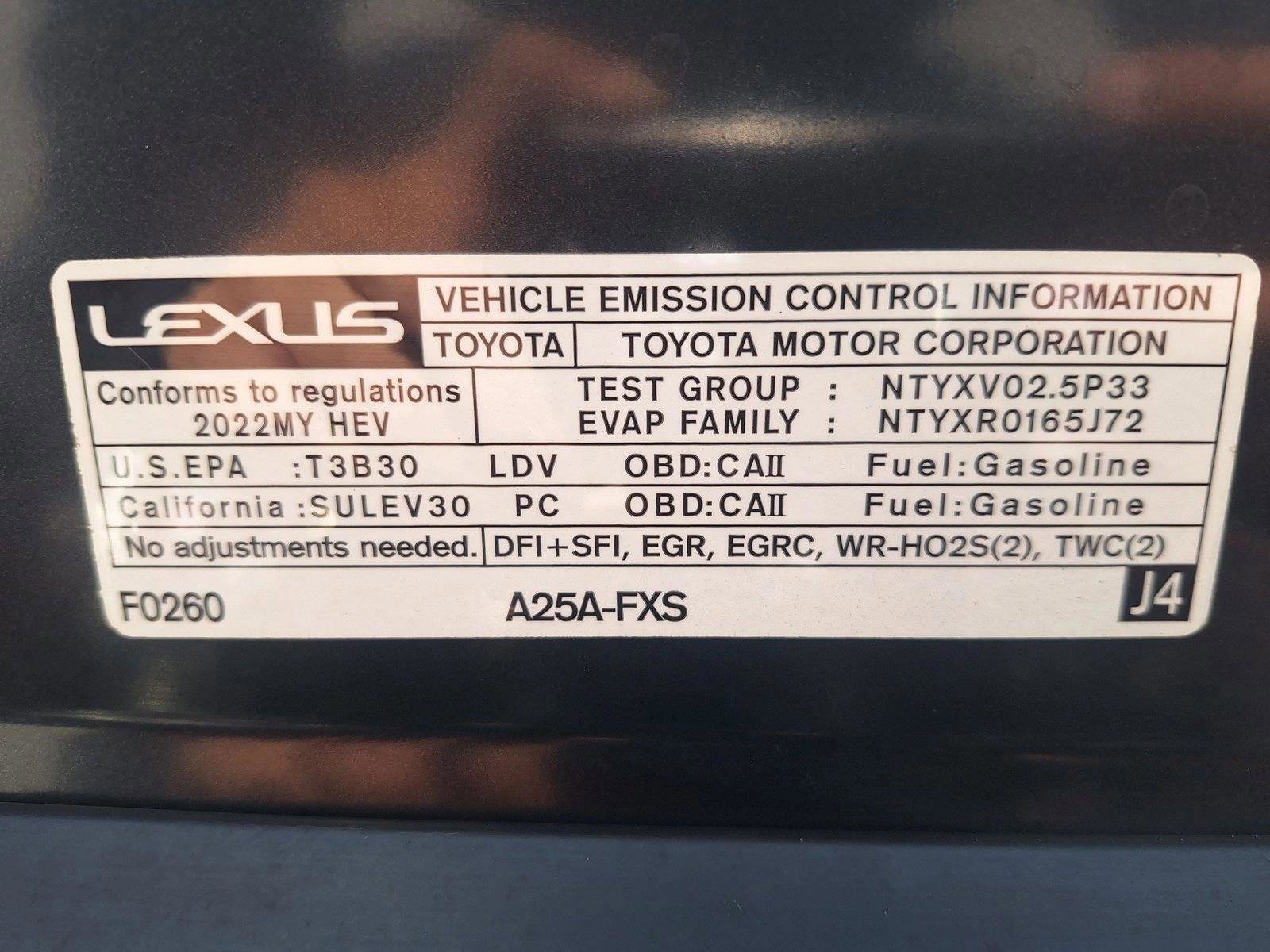 Used 2022 Lexus ES 300h w/ Premium Package FWD image 23
