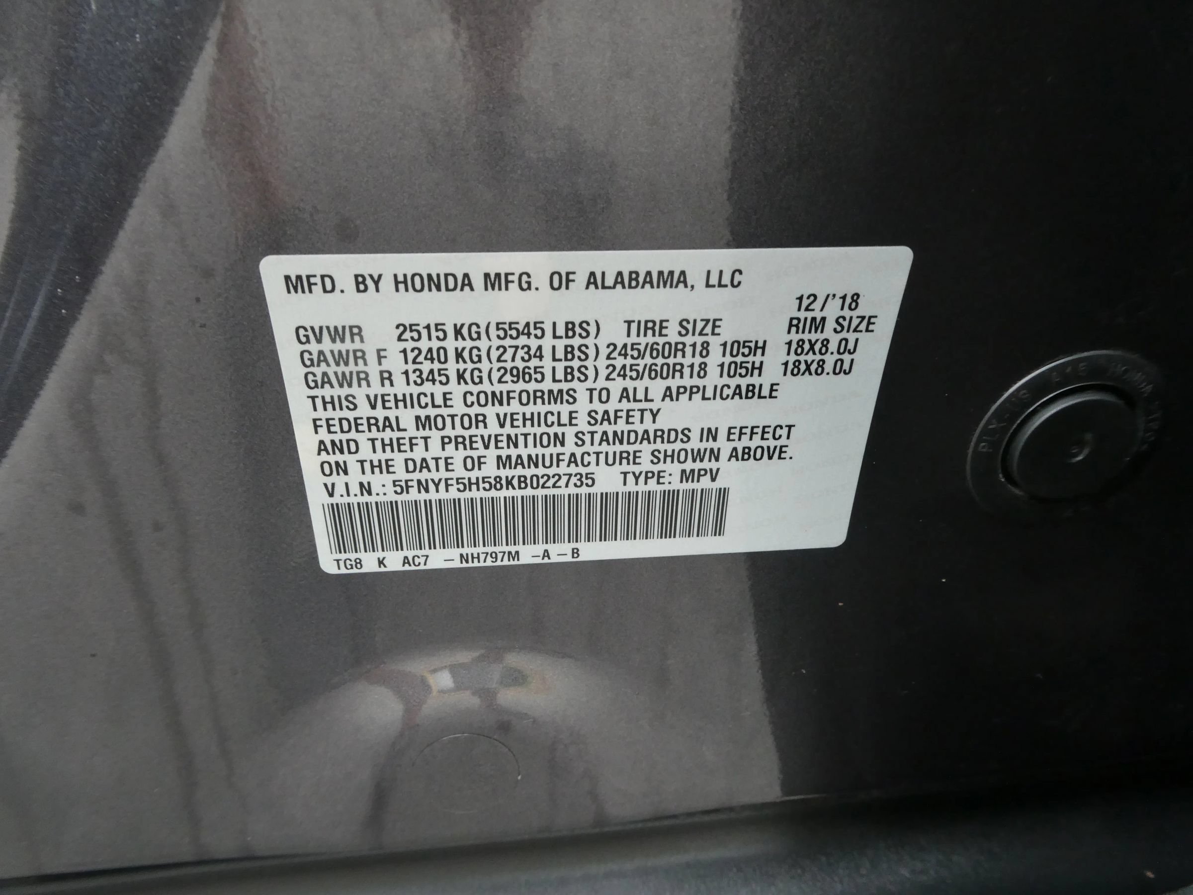 Used 2019 Honda Pilot EX-L image 12