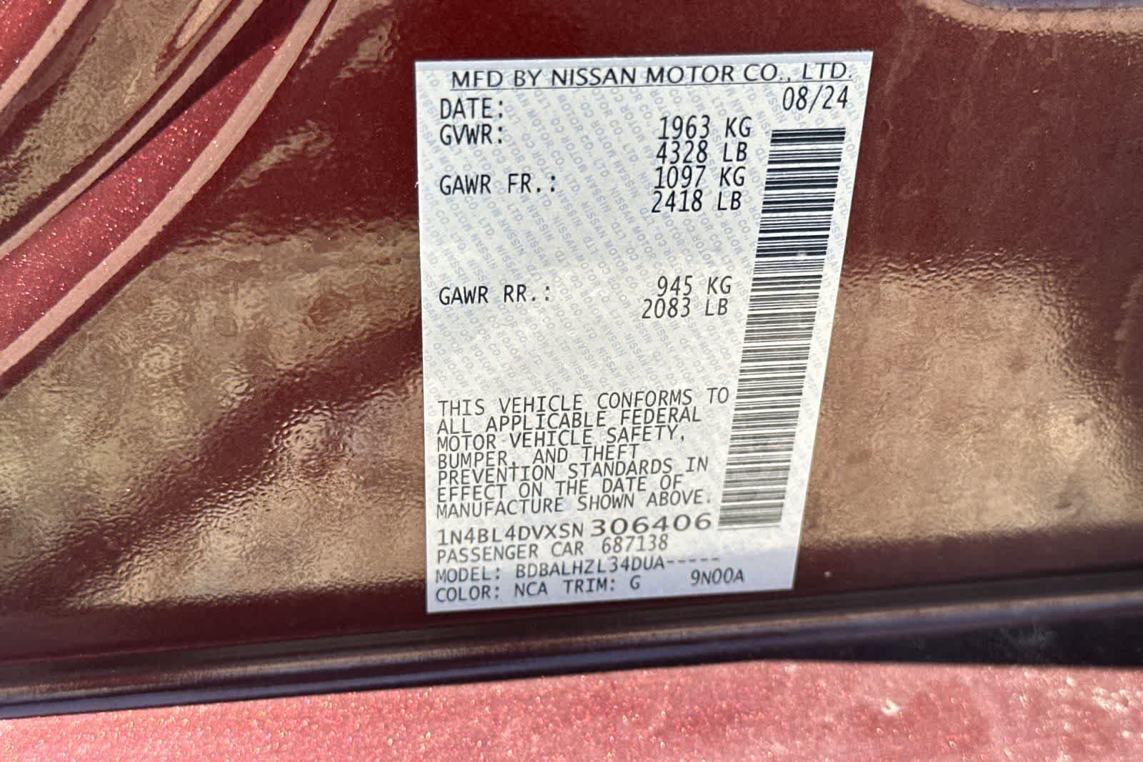 Used 2025 Nissan Altima 2.5 SV FWD image 33