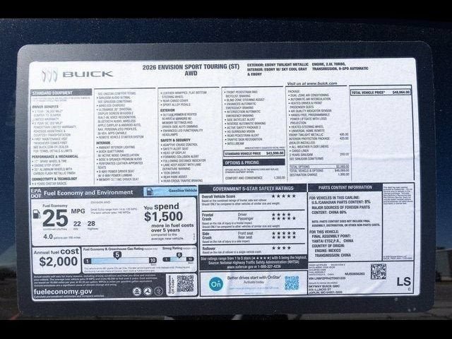 New 2026 Buick Envision Sport Touring AWD/4WD image 21