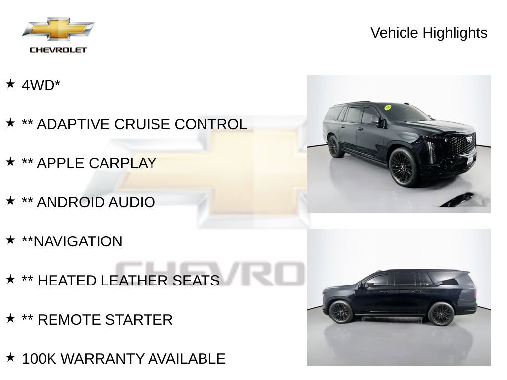 Used 2025 Cadillac Escalade ESV Sport Platinum w/ LPO, ONYX Package image 39