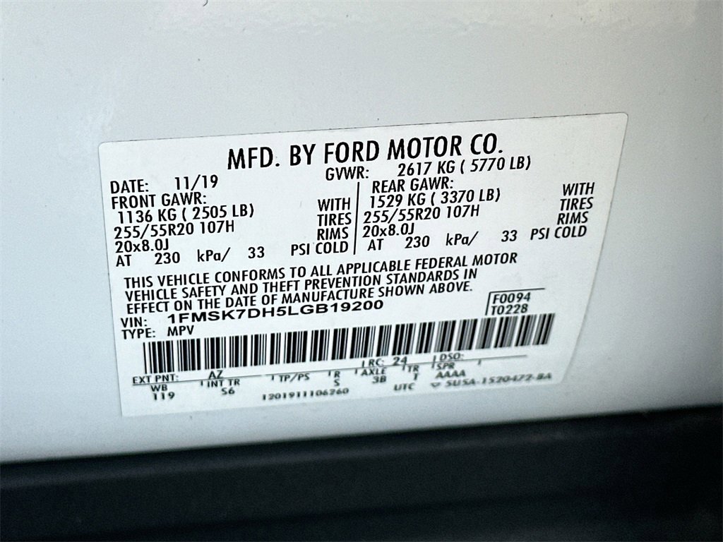 Used 2020 Ford Explorer XLT w/ Equipment Group 202A image 30