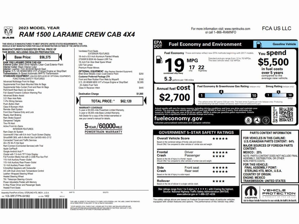 Used 2023 RAM 1500 Laramie image 2