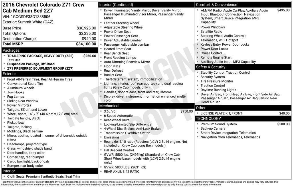 Used 2016 Chevrolet Colorado Z71 RWD image 12