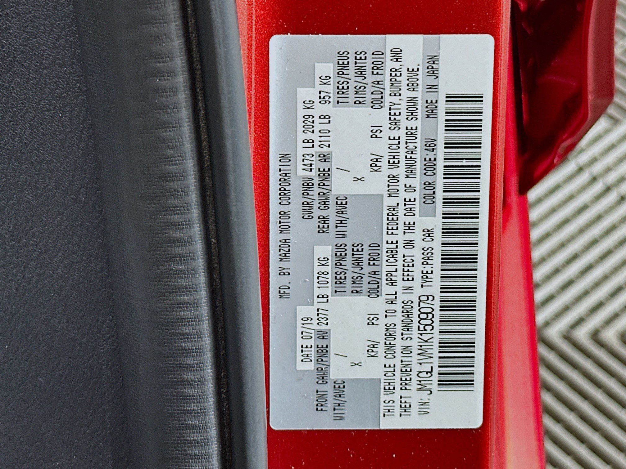 Used 2019 MAZDA MAZDA6 Touring image 12