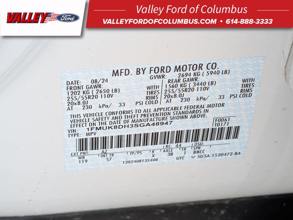 New 2025 Ford Explorer Active w/ Active Comfort Package AWD/4WD image 57