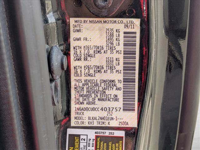 Used 2012 Nissan Frontier SV image 15