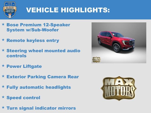 New 2025 GMC Acadia Elevation w/ LPO, Floor Liner Package image 11