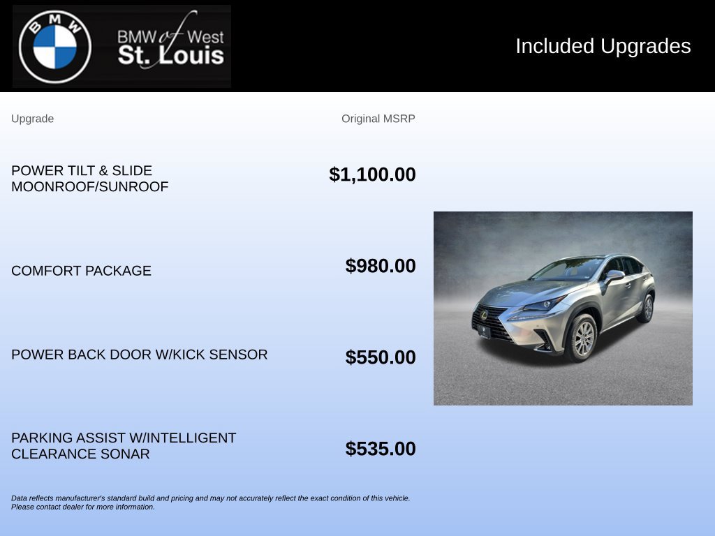 Used 2020 Lexus NX 300 AWD w/ Comfort Package image 20