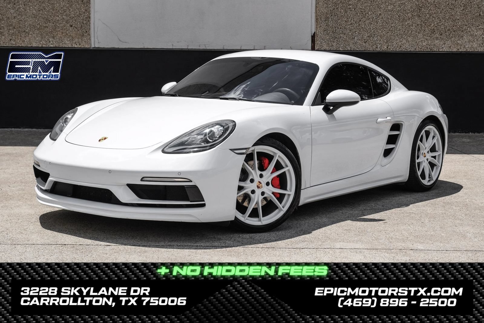 Used 2018 Porsche 718 Cayman S w/ Sportdesign Package