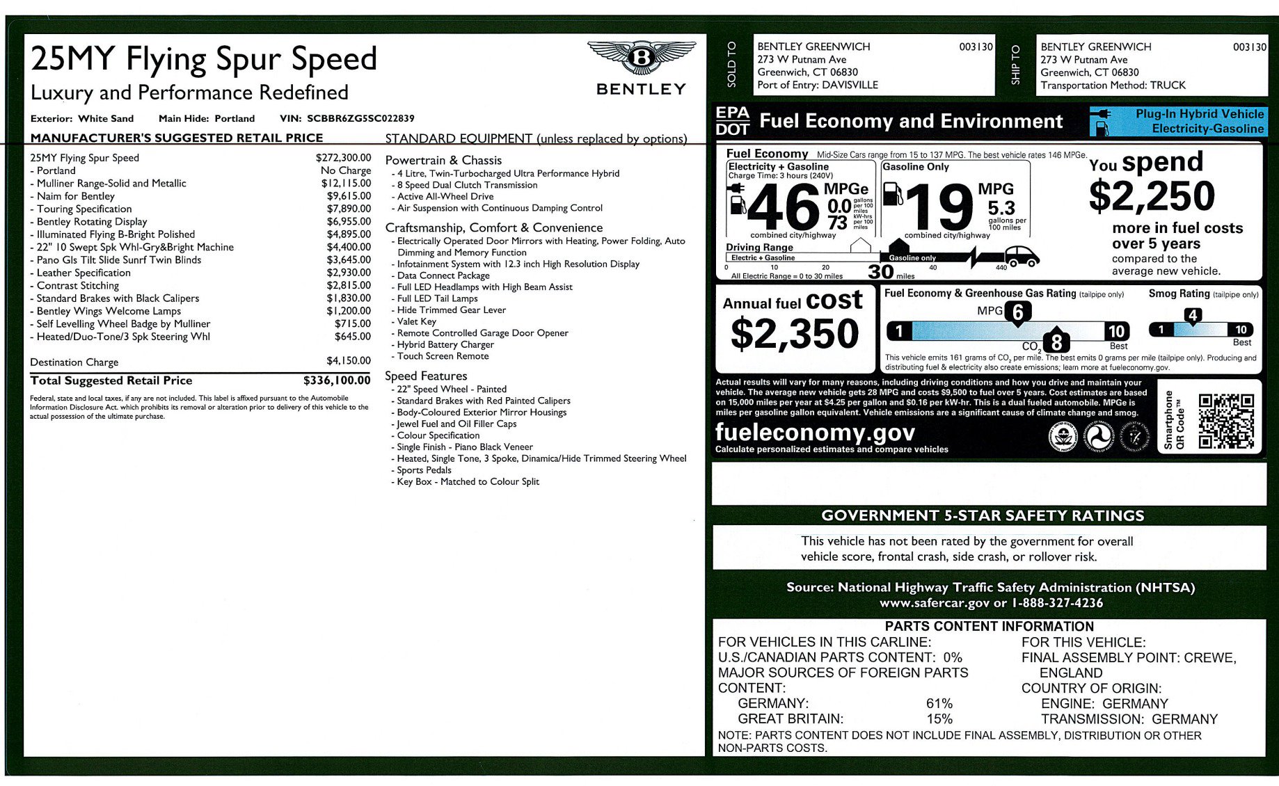 New 2025 Bentley Flying Spur Plug-In Hybrid image 30