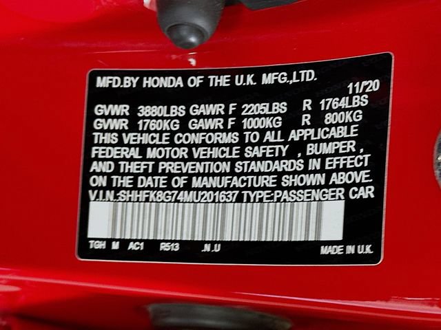 Certified 2021 Honda Civic Type R image 33
