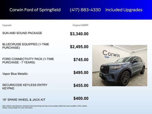 New 2026 Ford Explorer ST w/ Sun And Sound Package AWD/4WD image 5
