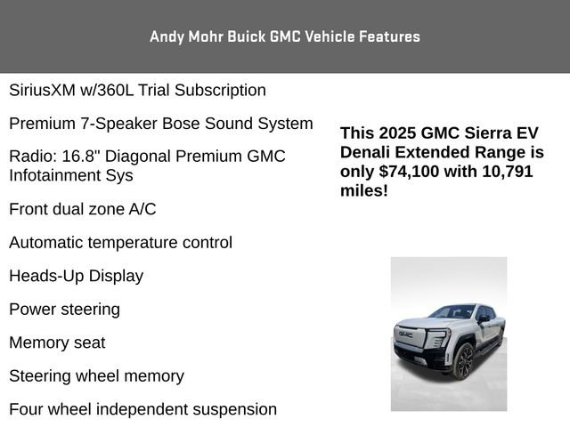 Used 2025 GMC Sierra EV Denali AWD/4WD image 12