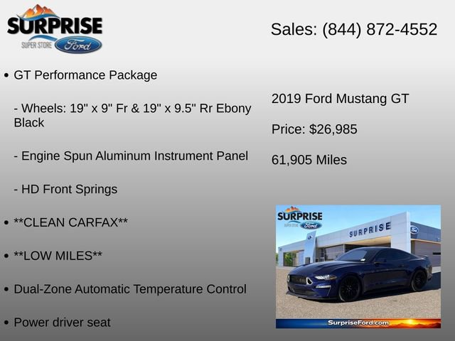 Used 2019 Ford Mustang GT w/ GT Performance Package RWD image 12