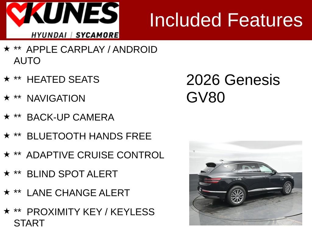 Used 2026 Genesis GV80 2.5T image 2