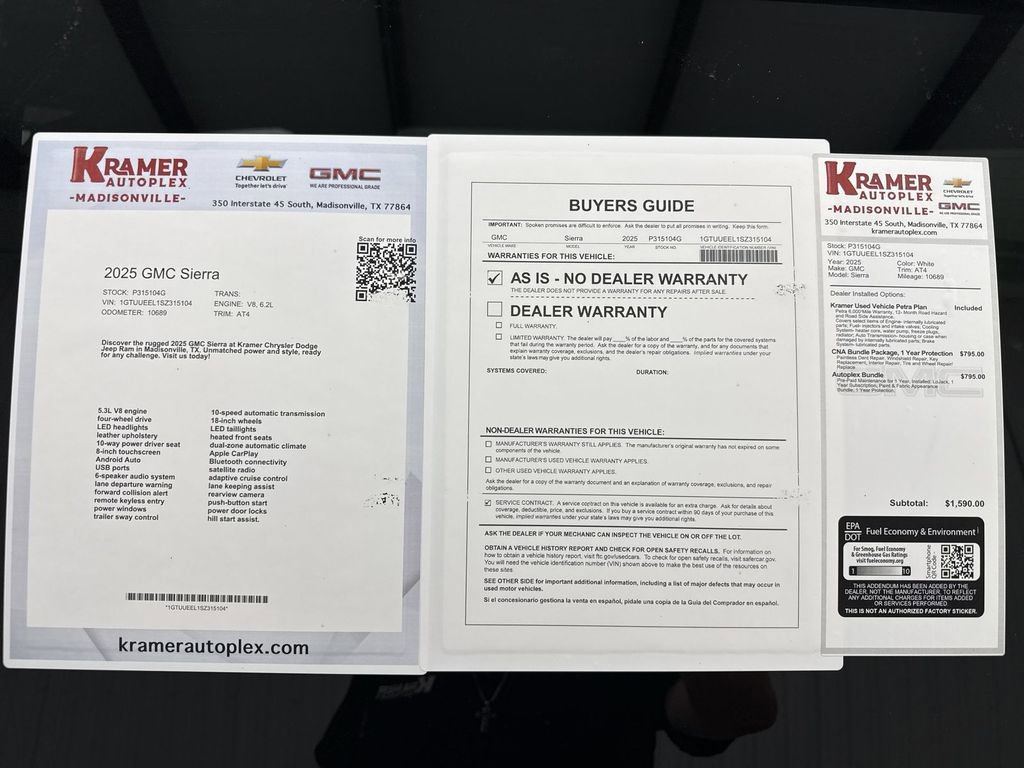 Used 2025 GMC Sierra 1500 AT4 image 35