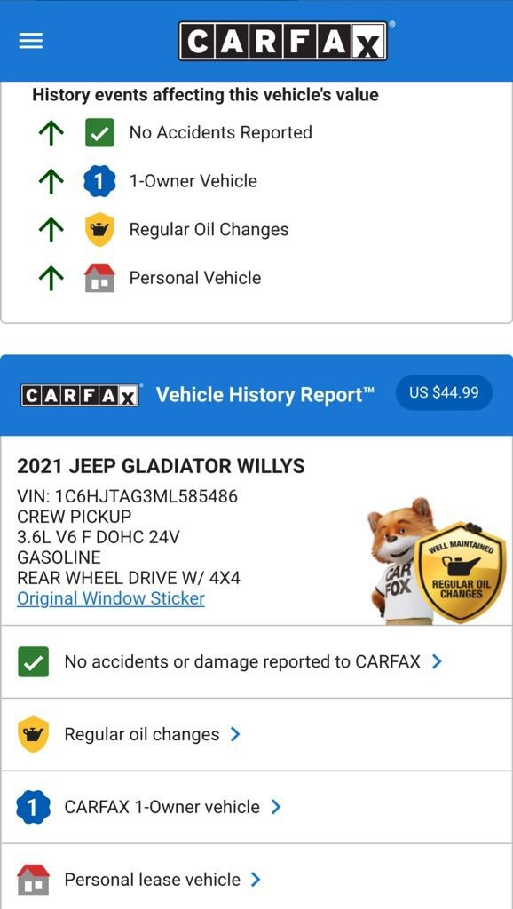 Used 2021 Jeep Gladiator Willys image 3