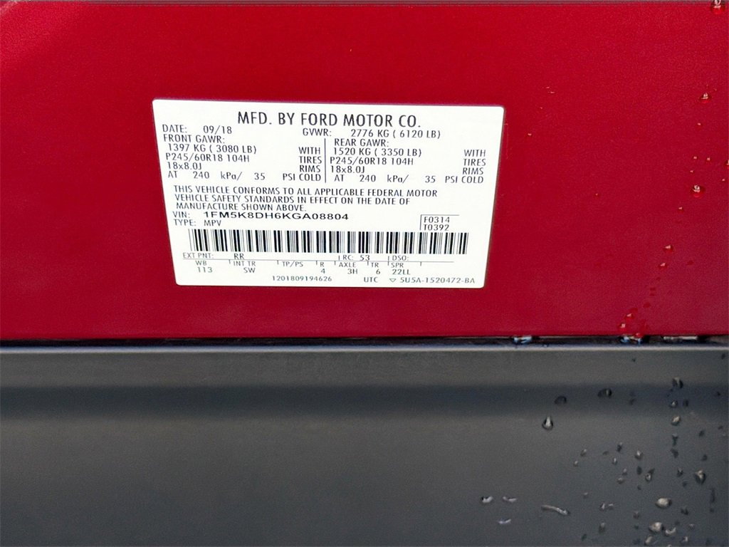 Used 2019 Ford Explorer XLT w/ Equipment Group 202A image 34