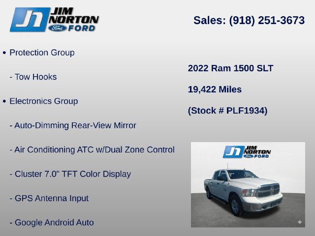 Used 2022 RAM 1500 Classic SLT w/ Electronics Group AWD/4WD image 8