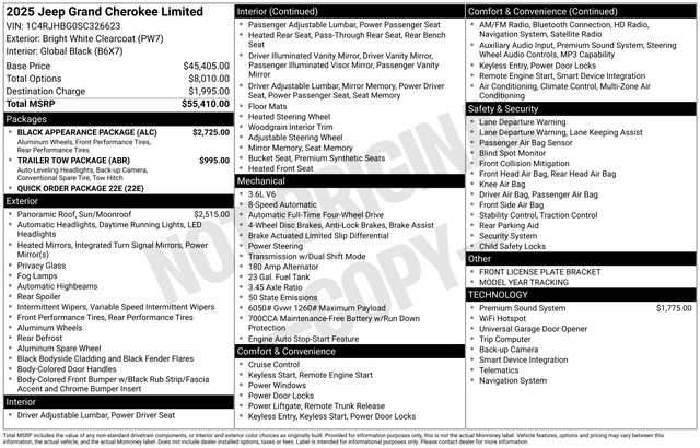 Used 2025 Jeep Grand Cherokee Limited w/ Black Appearance Package AWD/4WD image 5