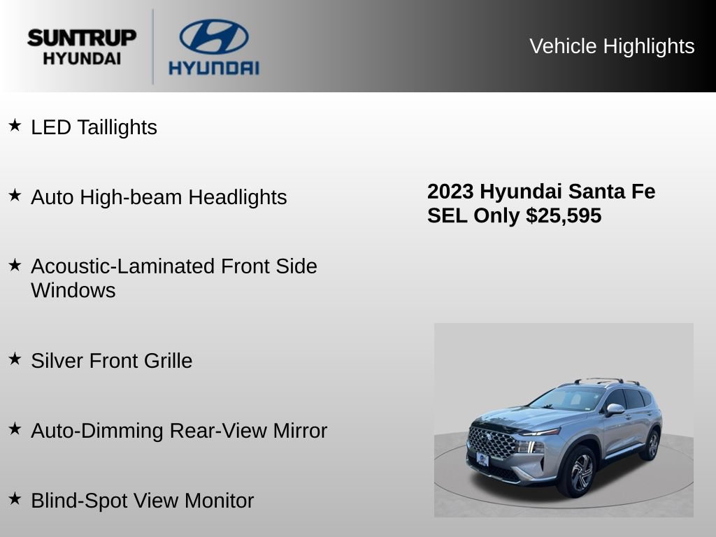 Used 2023 Hyundai Santa Fe SEL w/ Premium Package AWD/4WD image 23