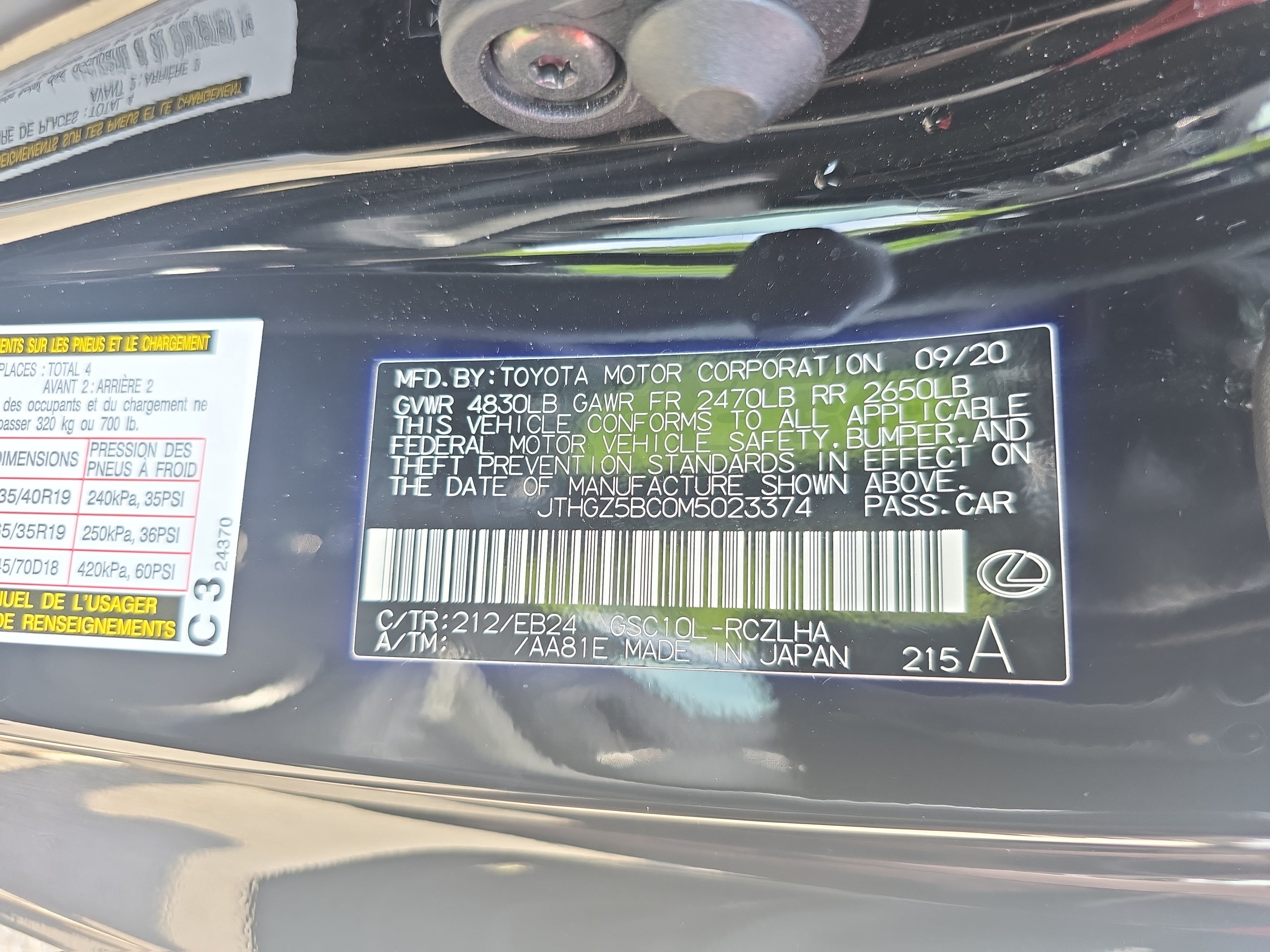 Used 2021 Lexus RC 350 F Sport RWD image 33