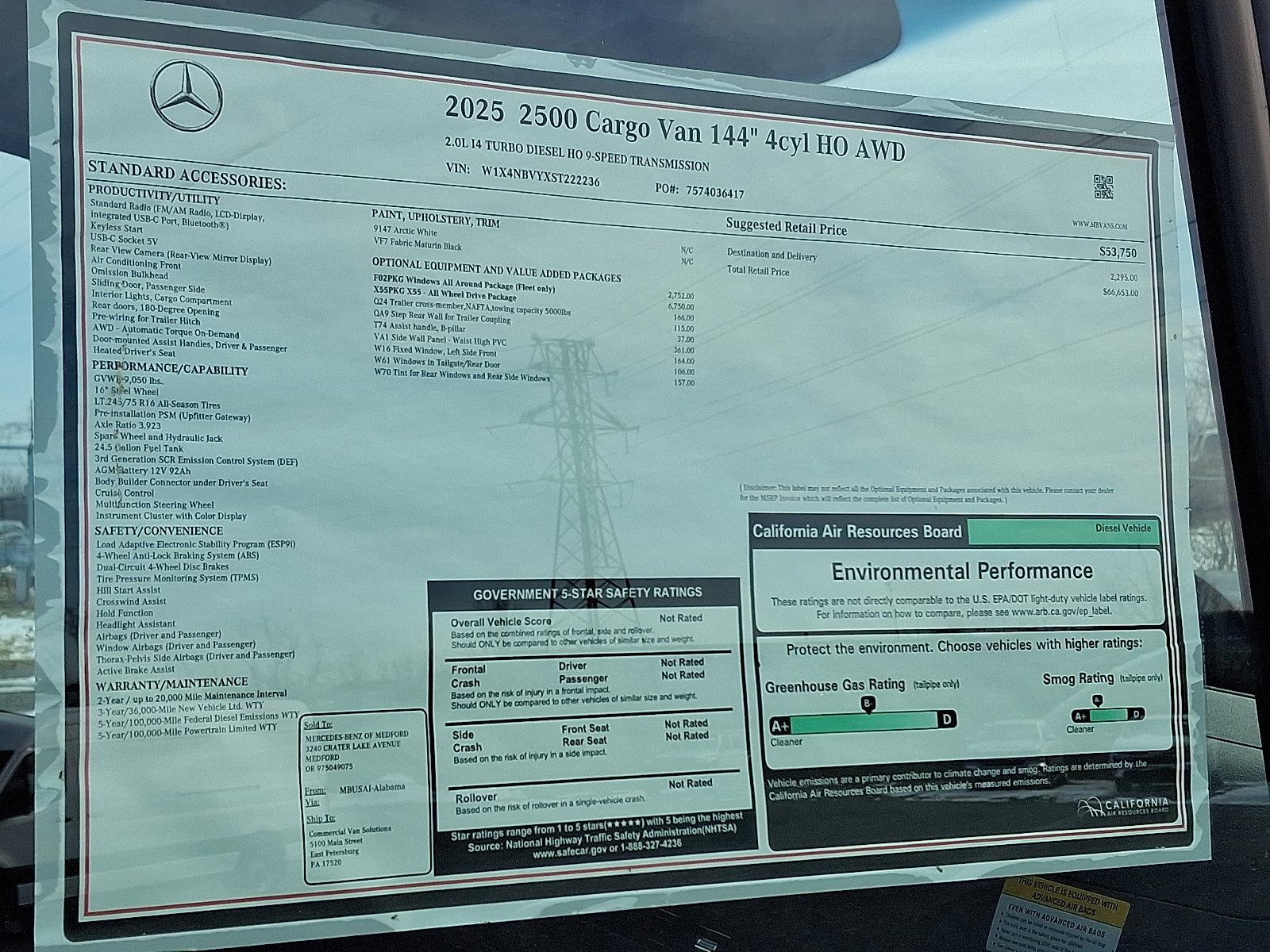 New 2025 Mercedes-Benz Sprinter 2500 image 26