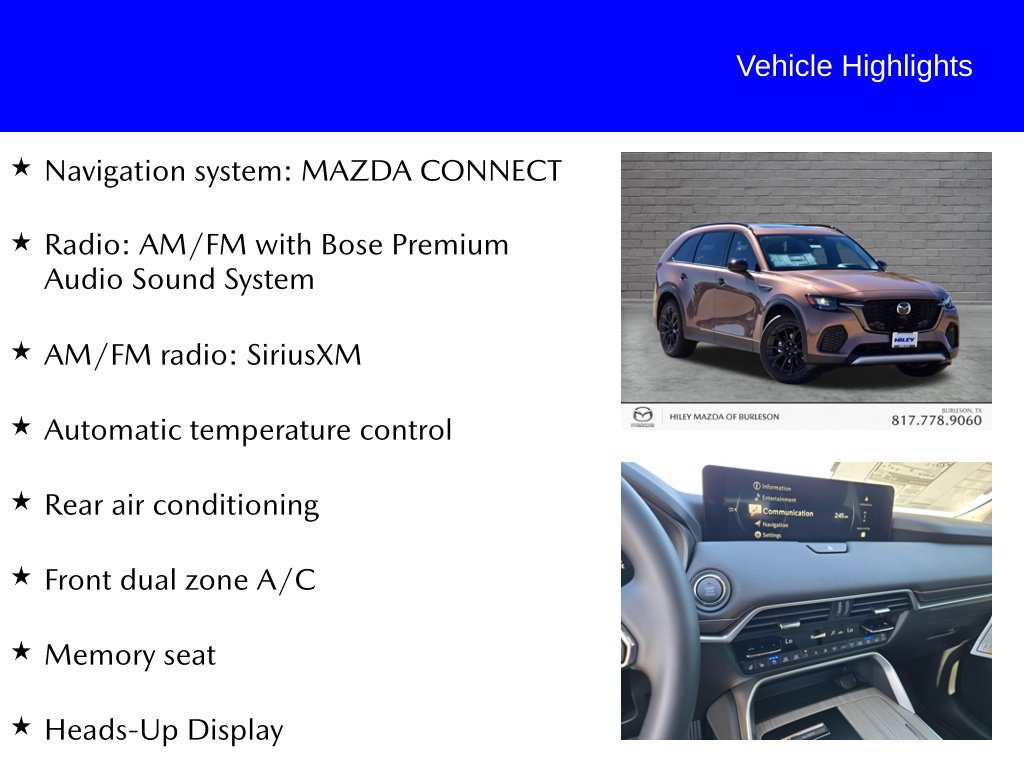 New 2026 MAZDA CX-70 3.3 Turbo w/ Premium Package AWD/4WD image 9