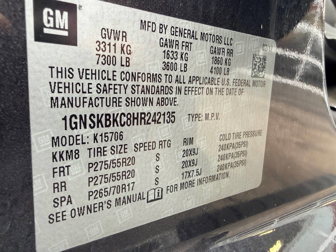 Used 2017 Chevrolet Tahoe LT w/ LT Signature Package image 45