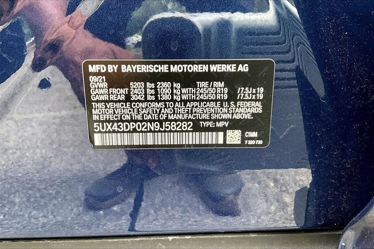 Used 2022 BMW X3 sDrive30i w/ Premium Package RWD image 16