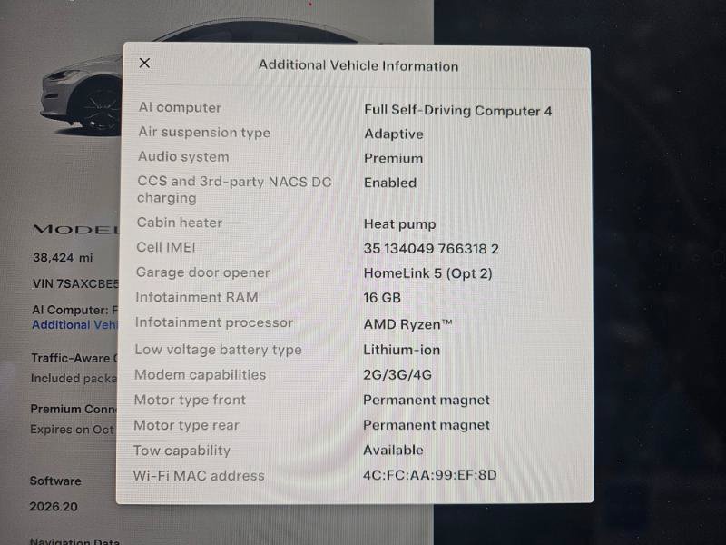 Used 2023 Tesla Model X AWD/4WD image 3