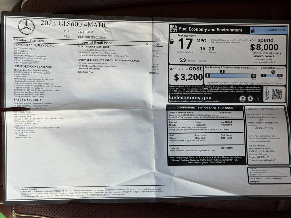 Used 2023 Mercedes-Benz Maybach GLS 600 4MATIC image 50