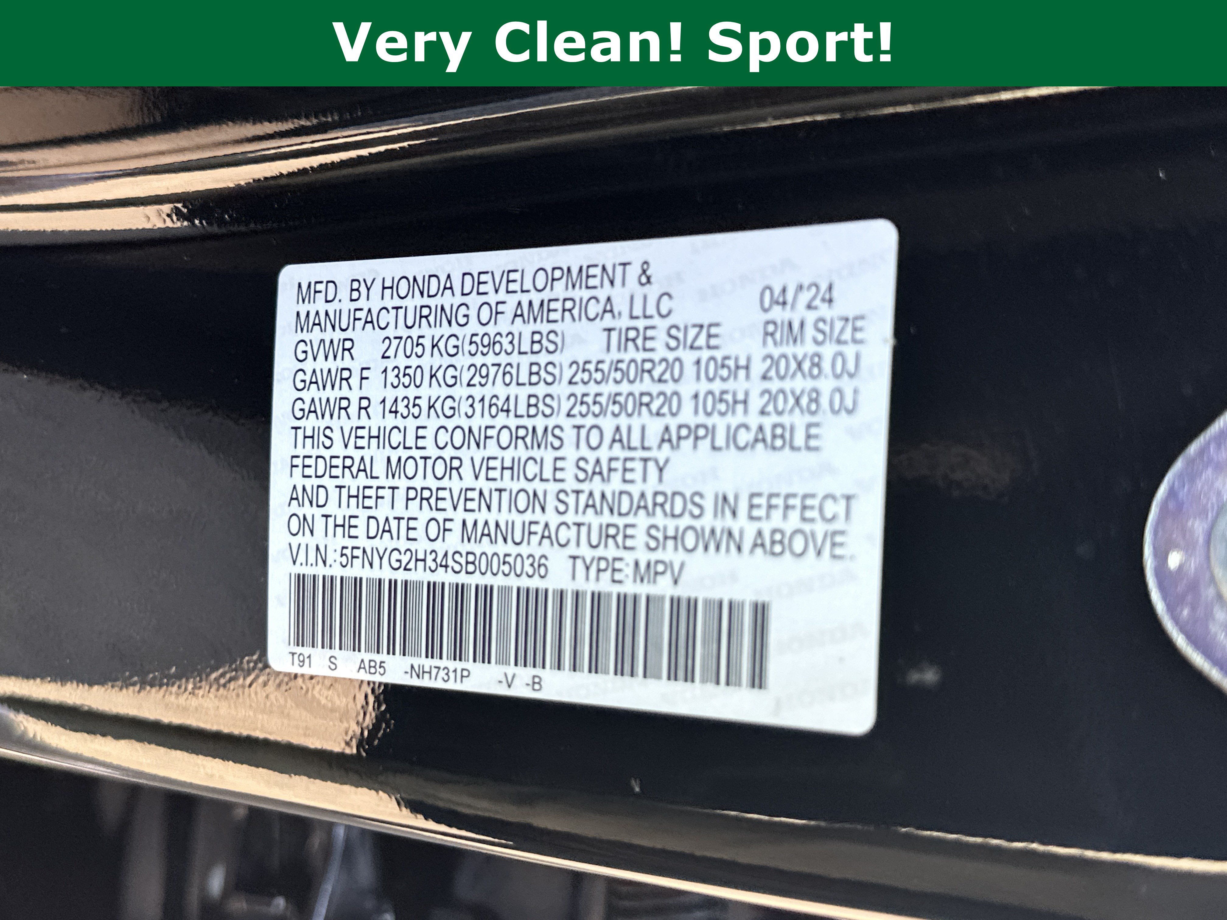 Used 2025 Honda Pilot Sport image 36