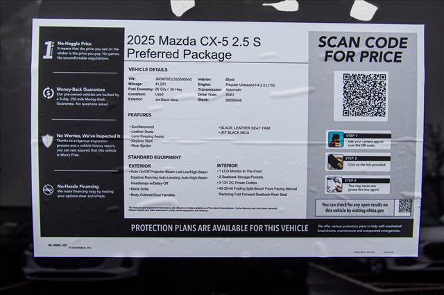 Used 2025 MAZDA CX-5 AWD 2.5 S w/ Preferred Package image 28