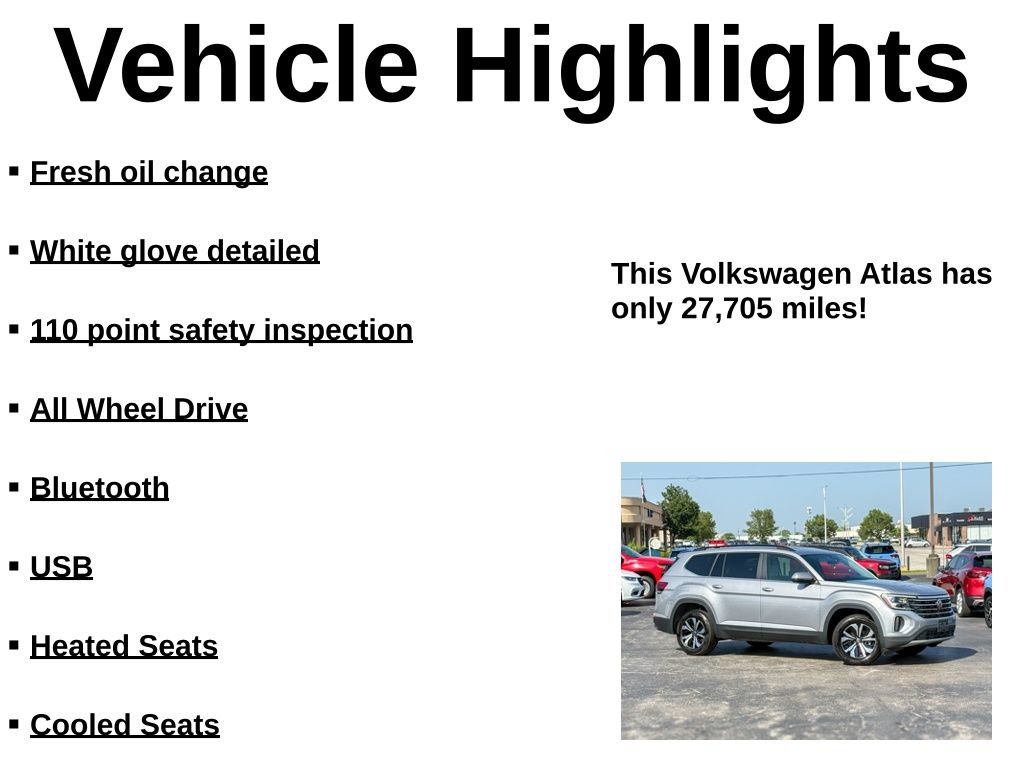 Used 2024 Volkswagen Atlas SE AWD/4WD image 41