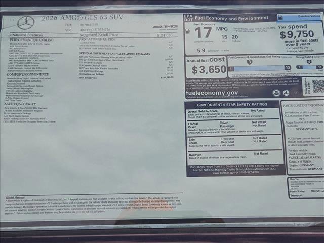 New 2026 Mercedes-Benz GLS 63 AMG 4MATIC image 16