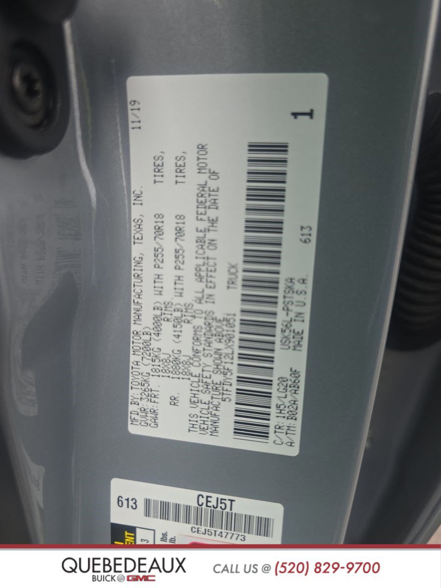 Used 2020 Toyota Tundra SR5 w/ SR5 Leather Package image 20