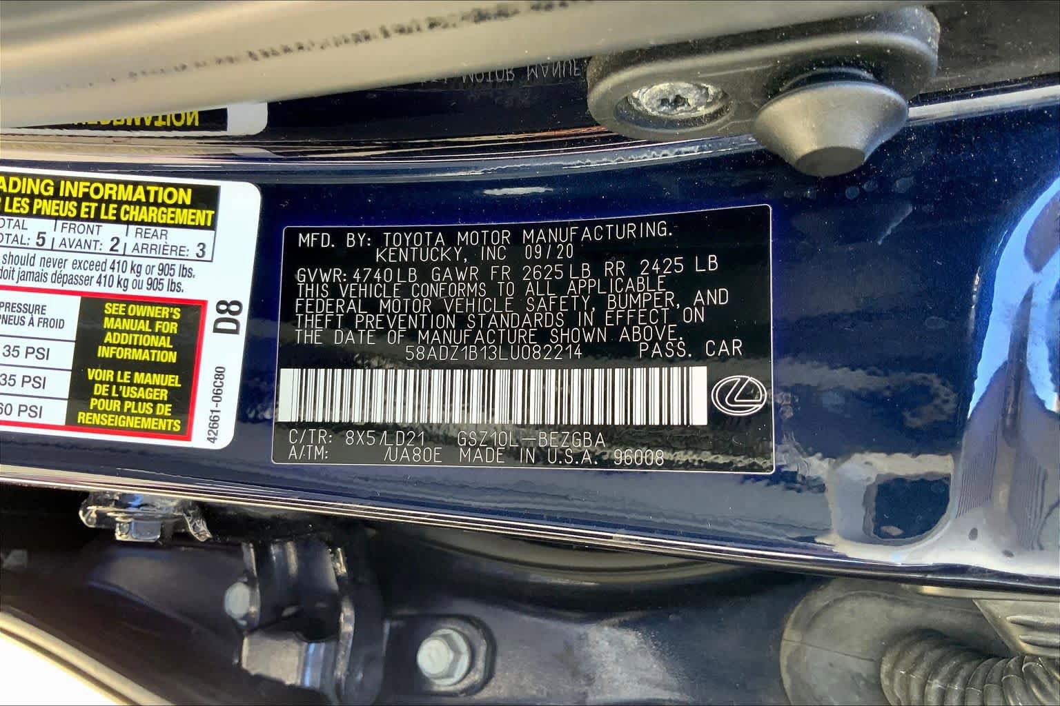Used 2020 Lexus ES 350 w/ Premium Package image 33